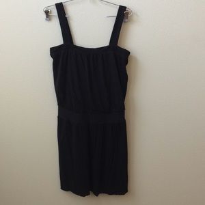 Anthropologie Velvet black dress